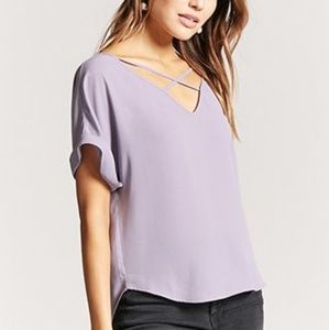 Forever 21 Lavender Top Size L